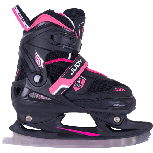 Коньки раздвижные TECH TEAM JUDY р.39-42  black/pink