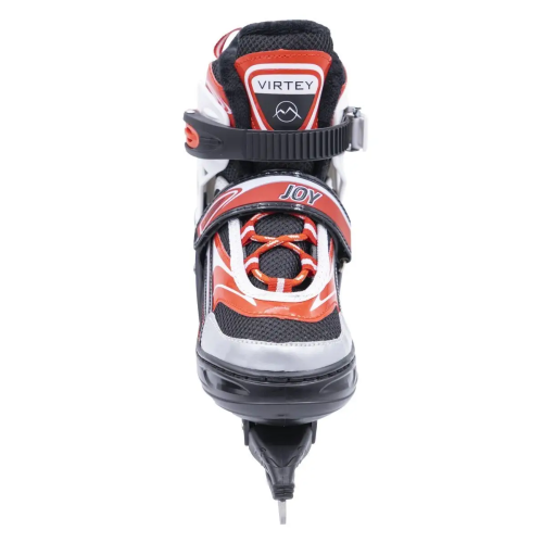 Коньки раздвижные VIRTEY JOY BW-902-2 р. 33-36. Цвет: красный