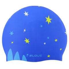 Шапочка для плавания ELOUSE EL008, силиконовая, динозавр
