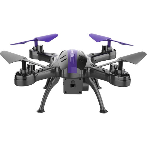 Игрушка КВАДРОКОПТЕР Hiper HQC-0003 Falcon X FPV 0.3Mpix VGA WiFi ПДУ черный/фиолетовый
