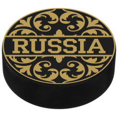 Шайба хоккейная РОССИЯ, узор (7896250)