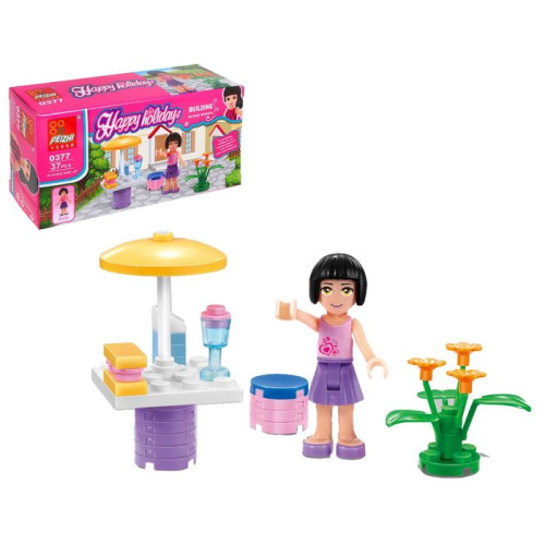 Игра КОНСТРУКТОР PEIZHI Домашнее кафе, 37 деталей (1274980)