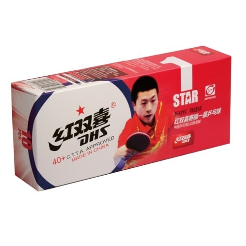 Мячи для н/т ATEMI DHS 1* 10 шт бел., пластик