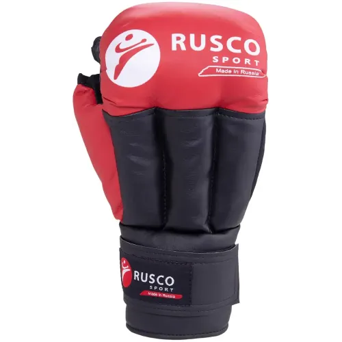 Перчатки для рукопашного боя RUSCOsport, к/з, красн. Oz 10