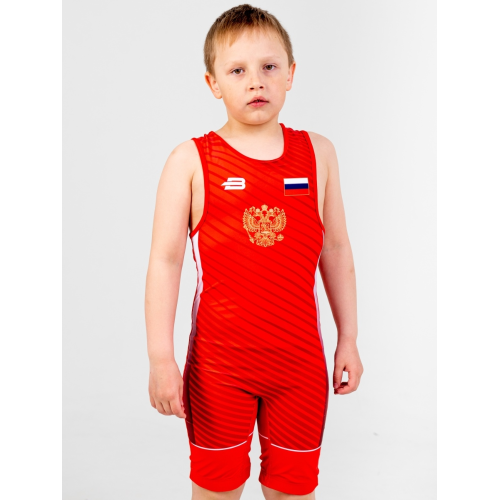 Трико борцовское BOYBO PROFI р.M красный
