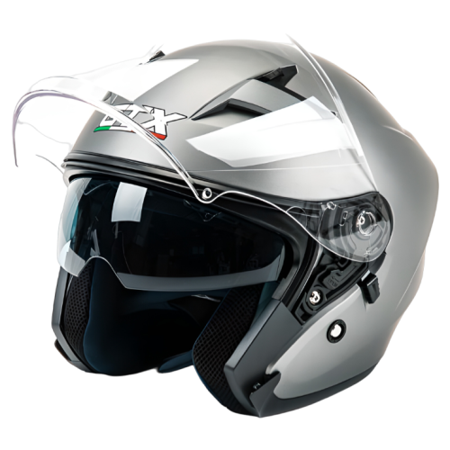 Шлем мото открытый GTX 278 (L) Metal Titanium (2 визора) (14138)