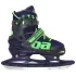 Коньки раздвижные BLACK AQUA AS-408 р.35-38 (синий/зеленый)