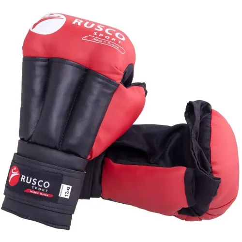 Перчатки для рукопашного боя RUSCOsport, к/з, красн. Oz 10