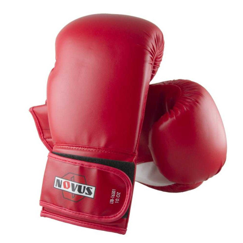 Перчатки боксерские NOVUS LTB-16301 красный, 12 унций, р. L/XL
