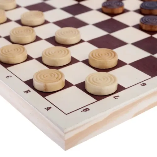 Игра настольная ШАШКИ Тронк 30х30см, с доской (4348871)
