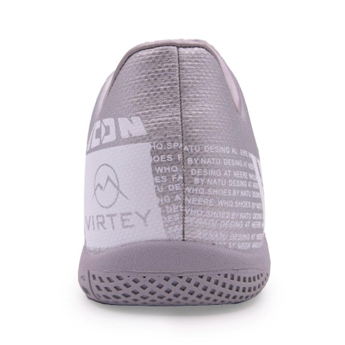 Бутсы ф/б VIRTEY INDOOR 21811 ICON, иск.кожа, цв. серый, р.33