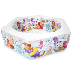 Бассейн INTEX 56493NP надувной, детский OCEAN REEF POOL, 191х178х61см, 510л, 6+