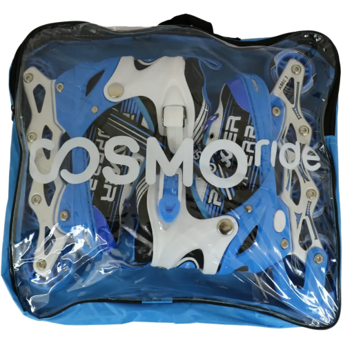 Коньки роликовые COSMORIDE AQUA 31-34 белый/синий