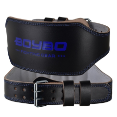 Пояс т/а BoyBo Legend BB700 черный/синий кожа L