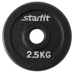 Диск чугун STARFIT BB-204, d-26мм 2,5 кг, черный