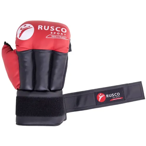 Перчатки для рукопашного боя RUSCOsport, к/з, красн. Oz 10