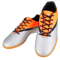 Бутсы ф/б Backheel 210910, цв.серебро,оранжевый, р.36 (24см)