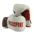 Перчатки боксерские RUSCOsport детские, кож.зам., 6 OZ, белый/красный