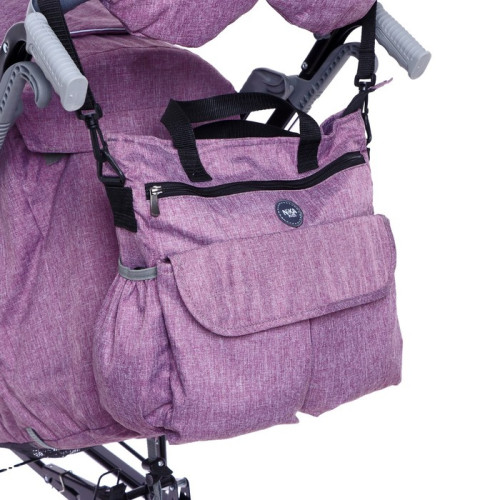 Санки-коляска NIKA-KIDS НД7-8 с единорогом, цвет вересковый (7082445)