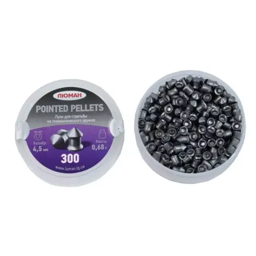 Пули пневматические Люман Pointed pellets 4,5 мм 0,68 грамма (300 шт.)