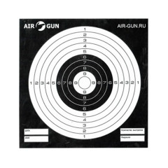 Мишени чёрные AIR-GUN.RU (50 шт)