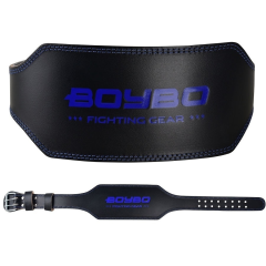 Пояс т/а BoyBo Legend BB700 черный/синий кожа L
