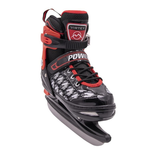 Коньки раздвижные VIRTEY POWER BW-166 р. 31-34. Цвет: черный/красный