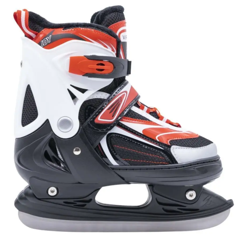 Коньки раздвижные VIRTEY JOY BW-902-2 р. 33-36. Цвет: красный