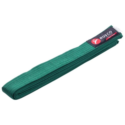 Пояс для кимоно RUSCO SPORT 2,8м, зеленый