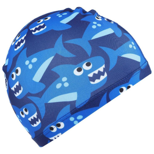 Шапочка для плавания ONLYTOP Swim Акулы, тканевая, обхват 46-52см (2388943)