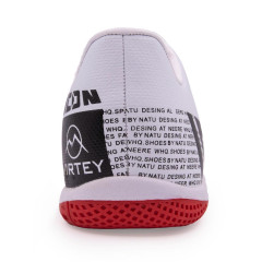 Бутсы ф/б VIRTEY INDOOR 21811 ICON, иск.кожа, цв. белый/красный, р.38