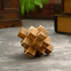 Головоломка КРЕСТ 9 частей, 10х10х10 см, (5013835)