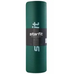 Коврик для йоги и фитнеса STARFIT FM-301 NBR (183х61х1,2см) изумрудный