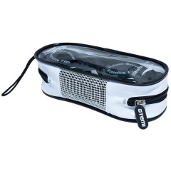 Очки для плавания ATEMI N8600, силикон, с берушами (чёрн/сер)
