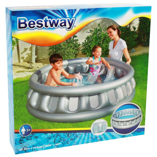 Бассейн BEST WAY 51080 надувной, детский Космический корбаль, 152х43 см, 512 л