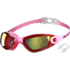 Очки для плавания ONLYTOP, взрослые + беруши (238061)