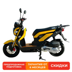 Скутер VENTO NAKED желтый (в компл. сигнализация)