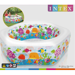 Бассейн INTEX 56493NP надувной, детский OCEAN REEF POOL, 191х178х61см, 510л, 6+