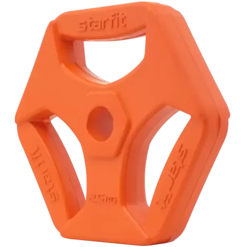 Диск обрезин. STARFIT BB-205 с хватами  2,5 кг, d=26 мм, оранжевый