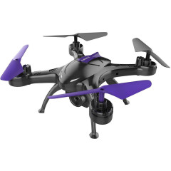 Игрушка КВАДРОКОПТЕР Hiper HQC-0003 Falcon X FPV 0.3Mpix VGA WiFi ПДУ черный/фиолетовый