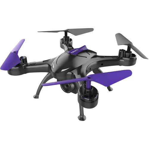 Игрушка КВАДРОКОПТЕР Hiper HQC-0003 Falcon X FPV 0.3Mpix VGA WiFi ПДУ черный/фиолетовый