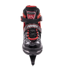 Коньки раздвижные VIRTEY POWER BW-166 р. 31-34. Цвет: черный/красный