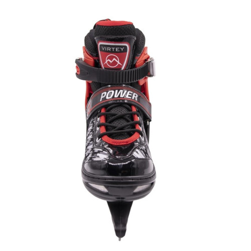 Коньки раздвижные VIRTEY POWER BW-166 р. 31-34. Цвет: черный/красный