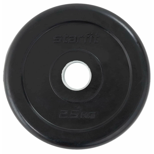 Диск обрезин. STARFIT BB-202  2,5 кг, d=26 мм, черный
