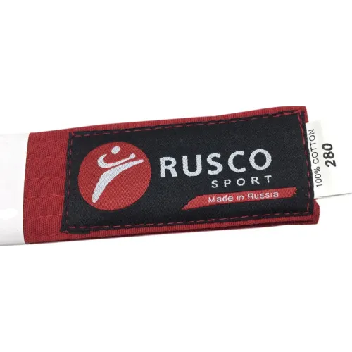 Пояс для кимоно RUSCO SPORT 2,8м, красный
