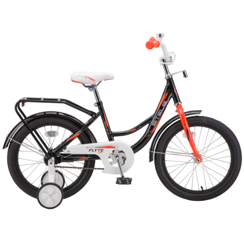 Велосипед STELS 18 FLYTE Z010 (1 ск.,рост. 12, хард, сталь) черный/красный