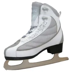Коньки фигурные ATEMI CHARM 2.0 белый/серебр. р-р.30