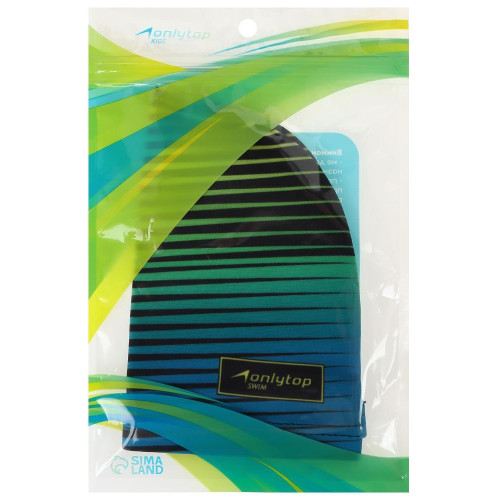 Шапочка для плавания ONLYTOP Swim, тканевая, обхват 46-52см (4162739)