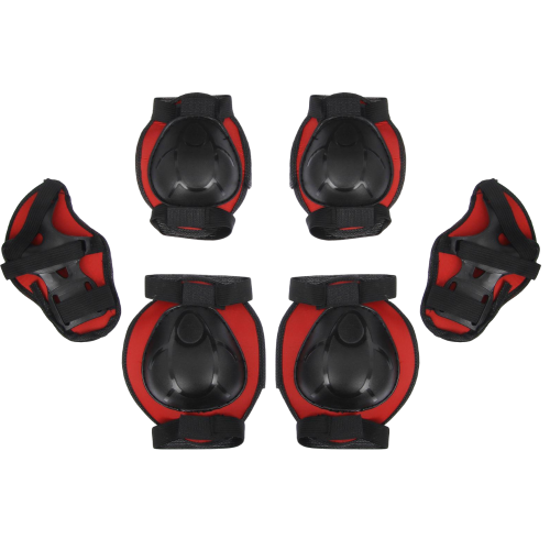Защита роликовая ONLYTOP, р. S, цвет красный (488585)
