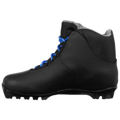 Ботинки лыжные NNN WINTER STAR CLASSIC иск. кожа, цв. чёрный/синий, лого белый, р.45